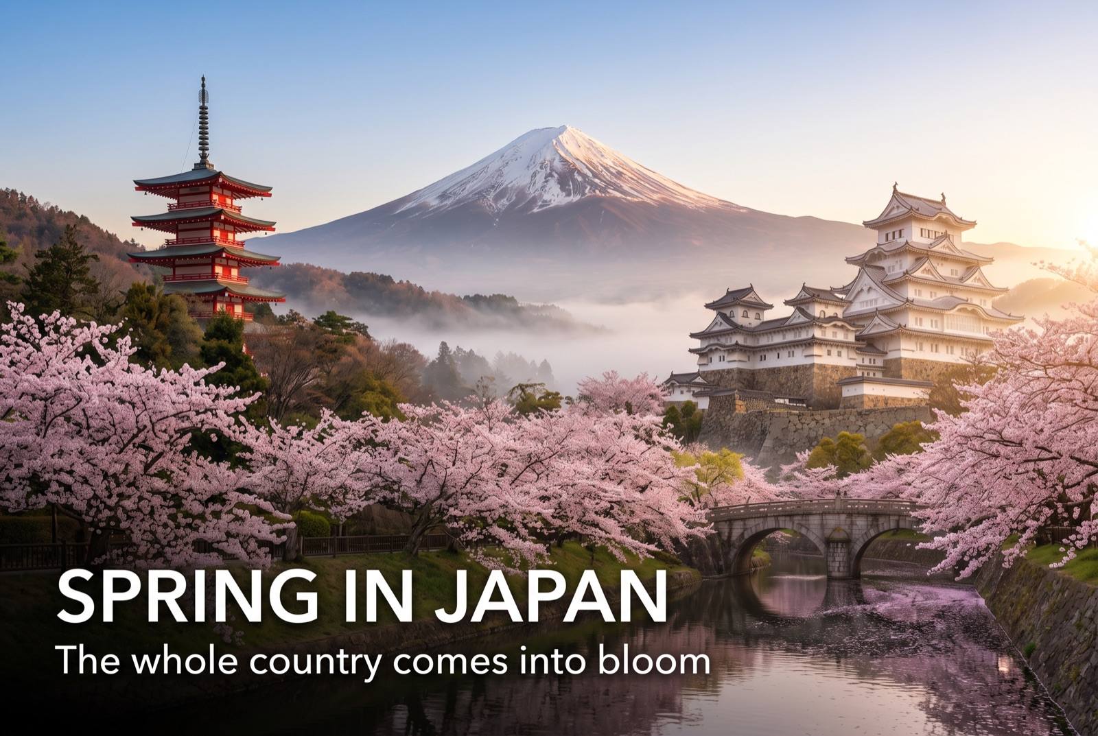Spring in Japan — seasonal artwork