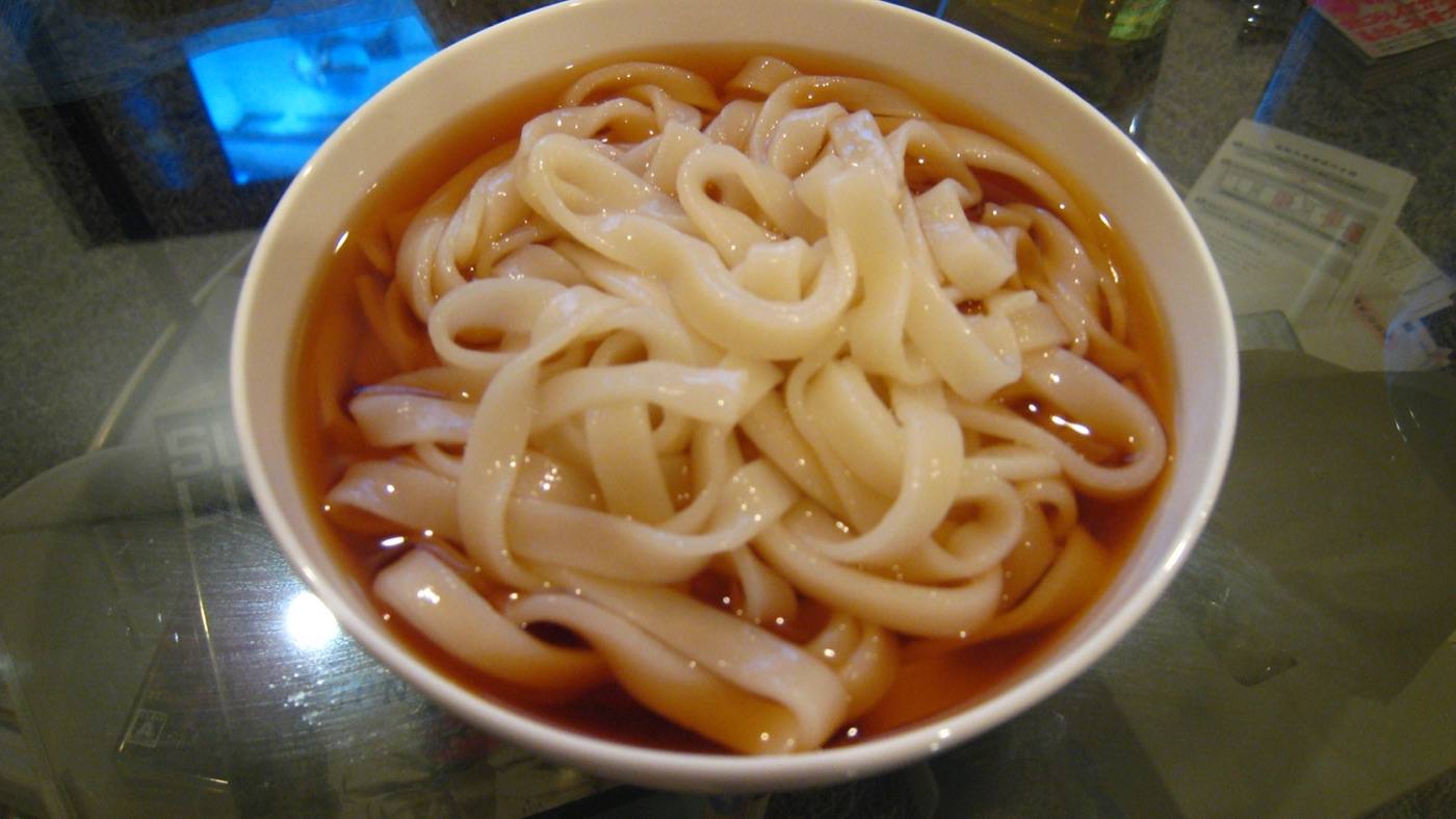 kishimen, flat wheat noodles
