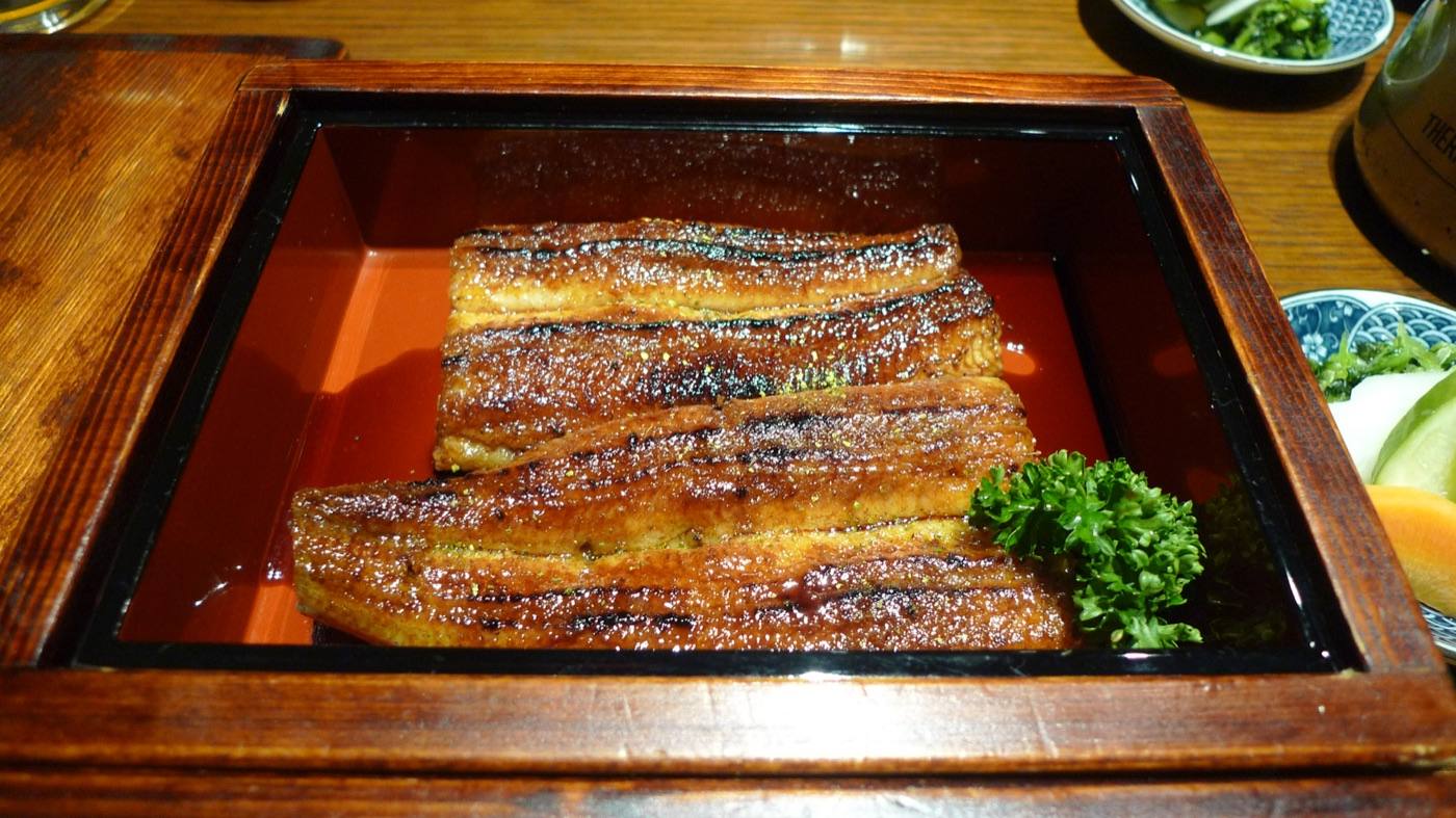grilled eel on the approach to Naritasan