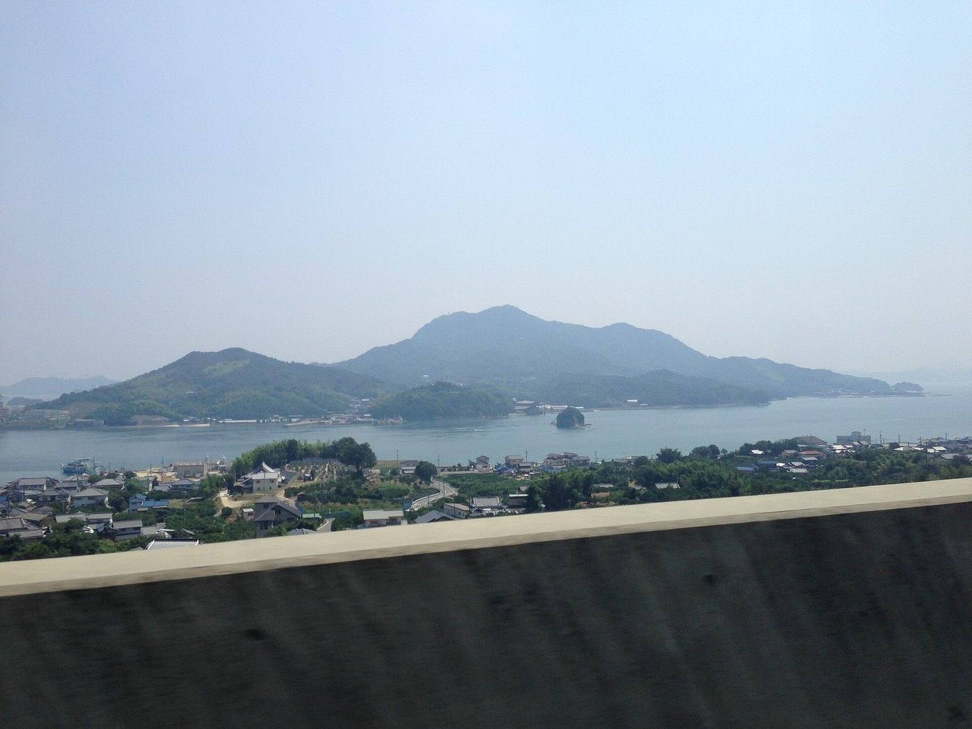the bridges and cycle path of the Shimanami Kaido