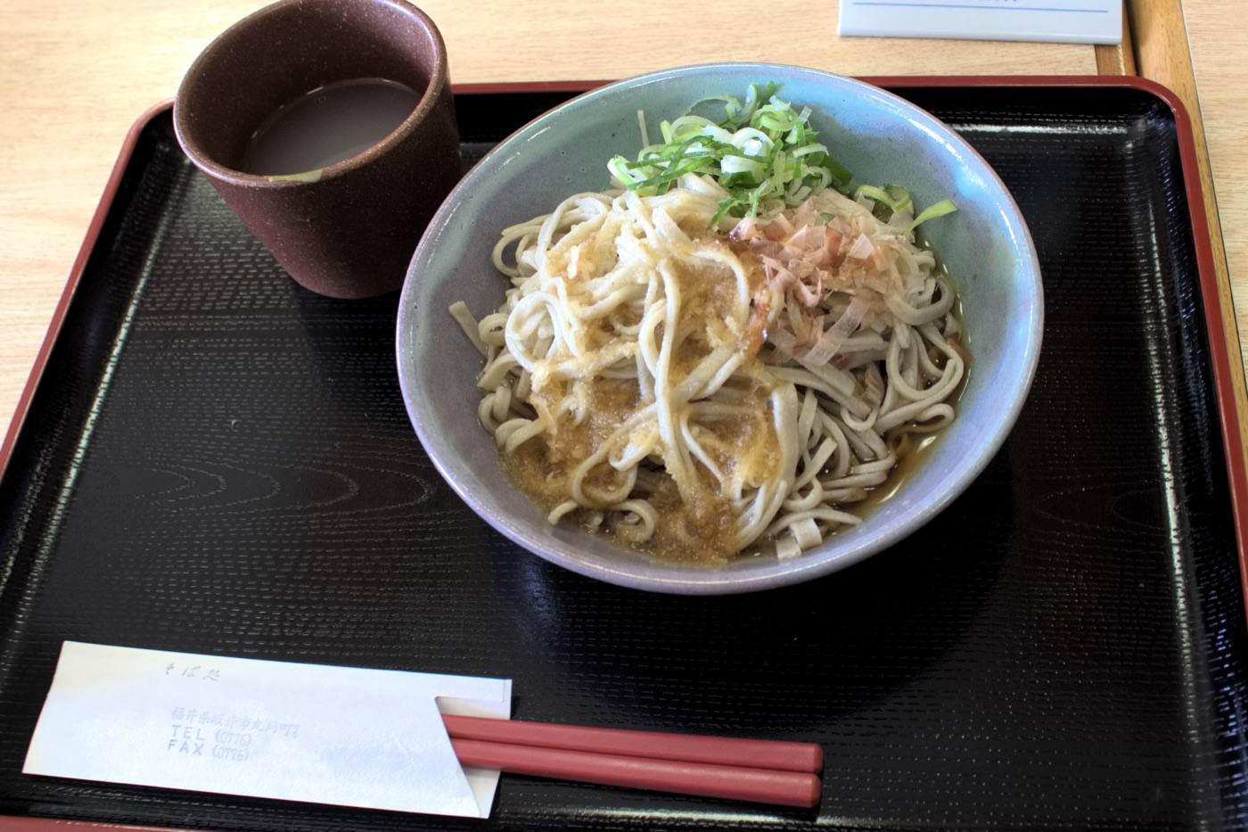 Echizen soba with grated daikon