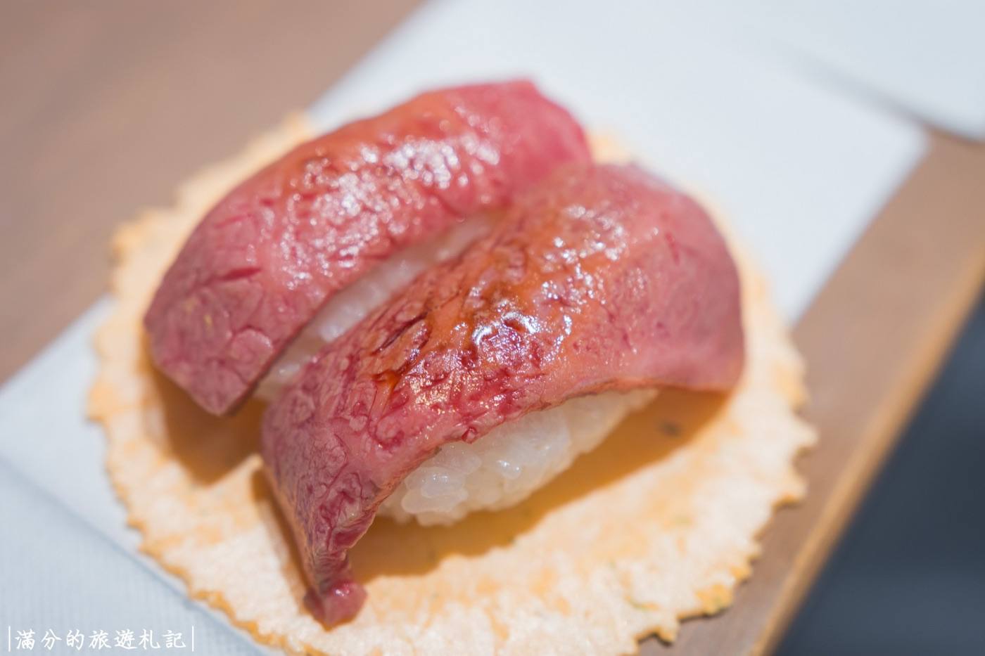 Hida beef sushi and skewers