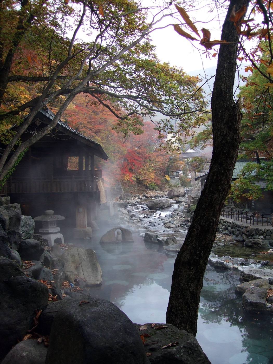 the large riverside baths of Takaragawa Onsen