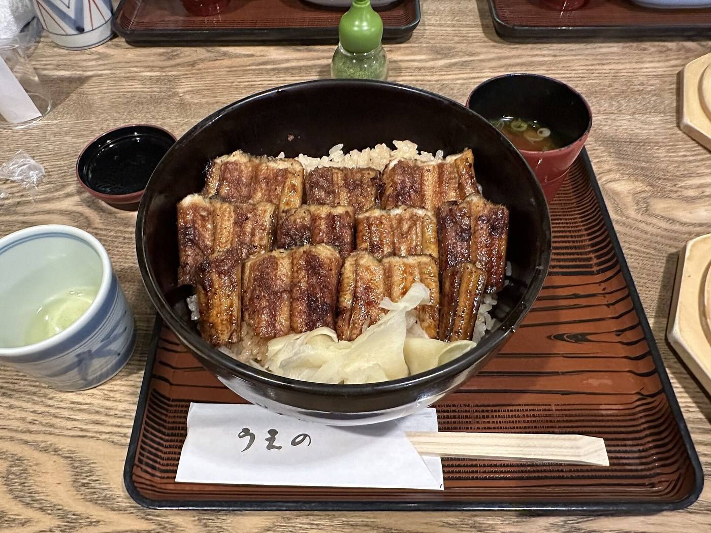 grilled conger eel over rice