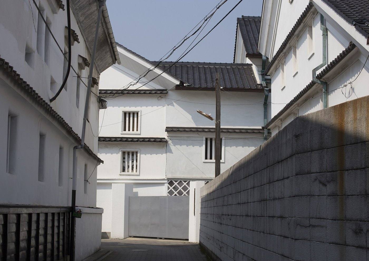 the sake brewery street at Saijo