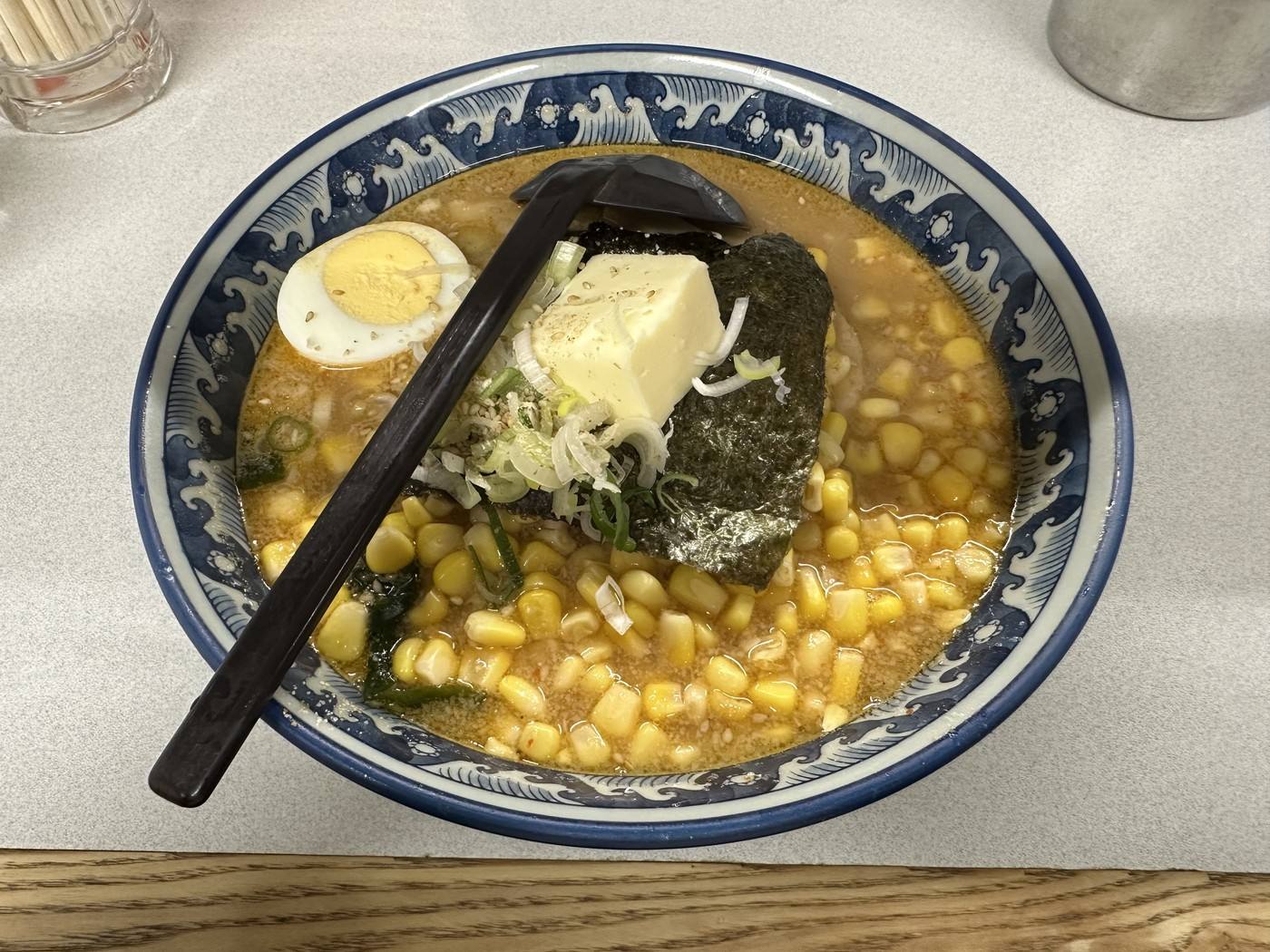 Sapporo miso ramen with butter and sweetcorn