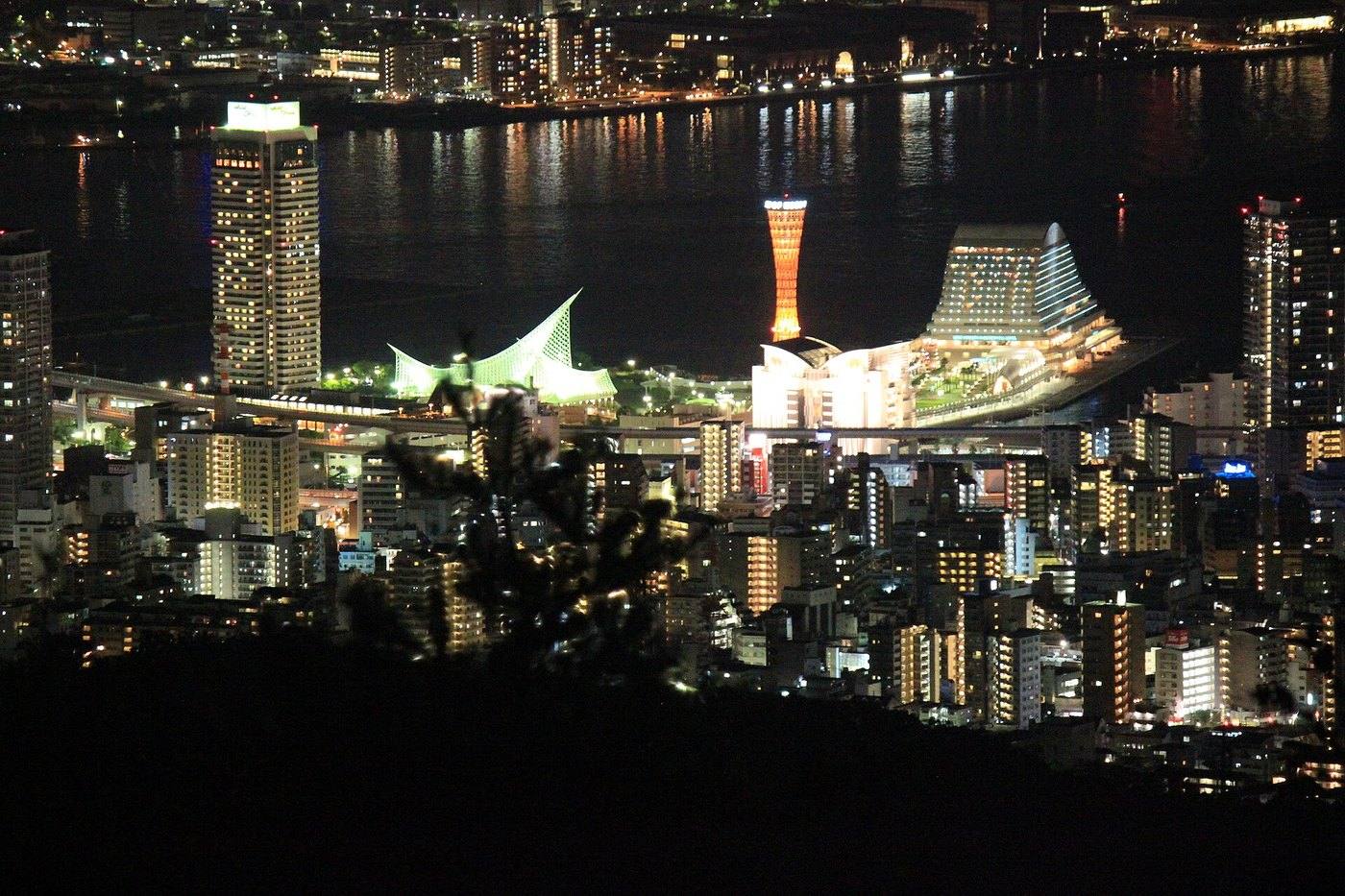 Kobe at night