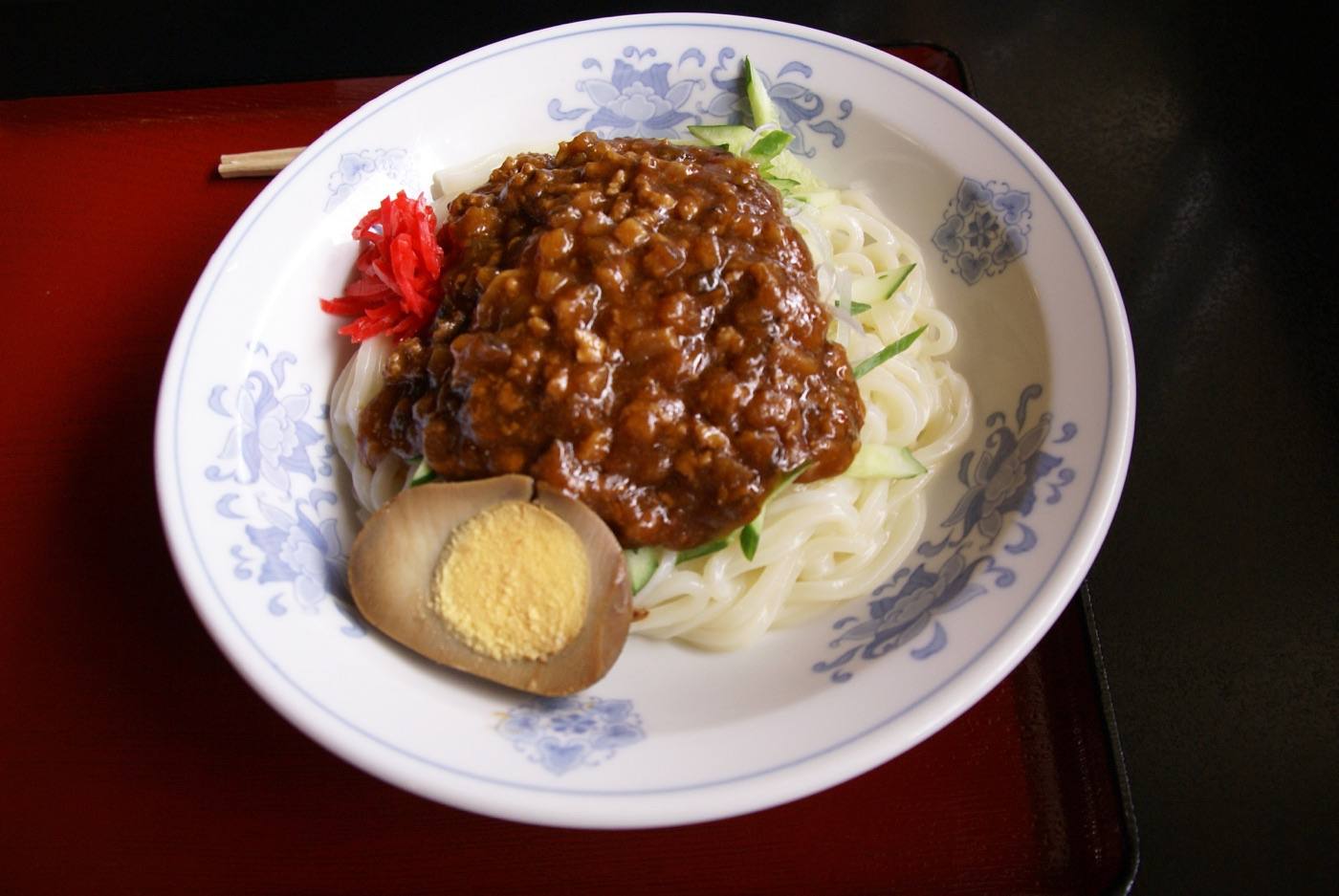 Morioka jajamen noodles with meat miso