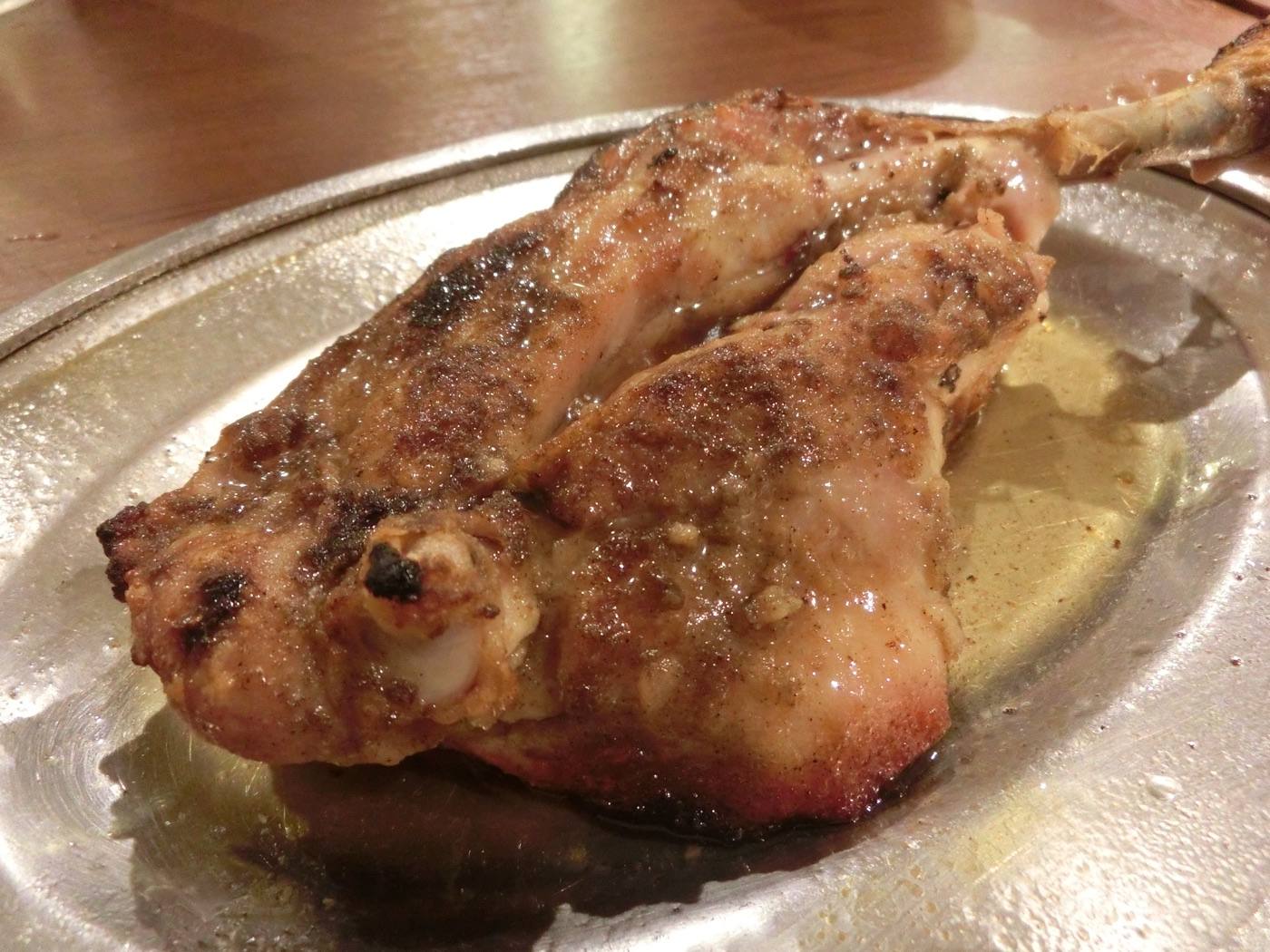 honetsuki-dori, grilled chicken leg