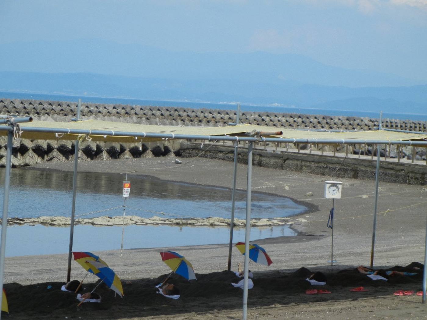 the sand bath beach at Ibusuki