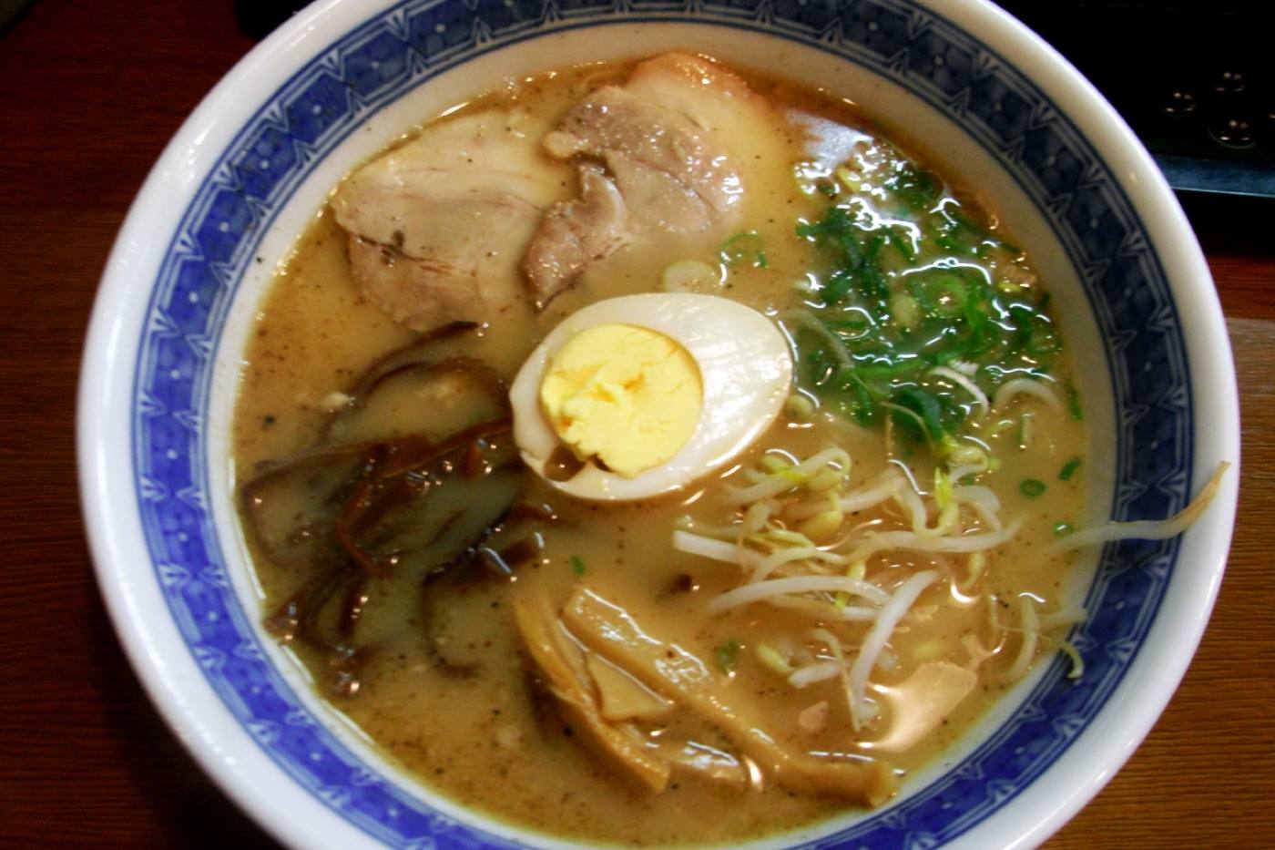 a bowl of Kumamoto ramen