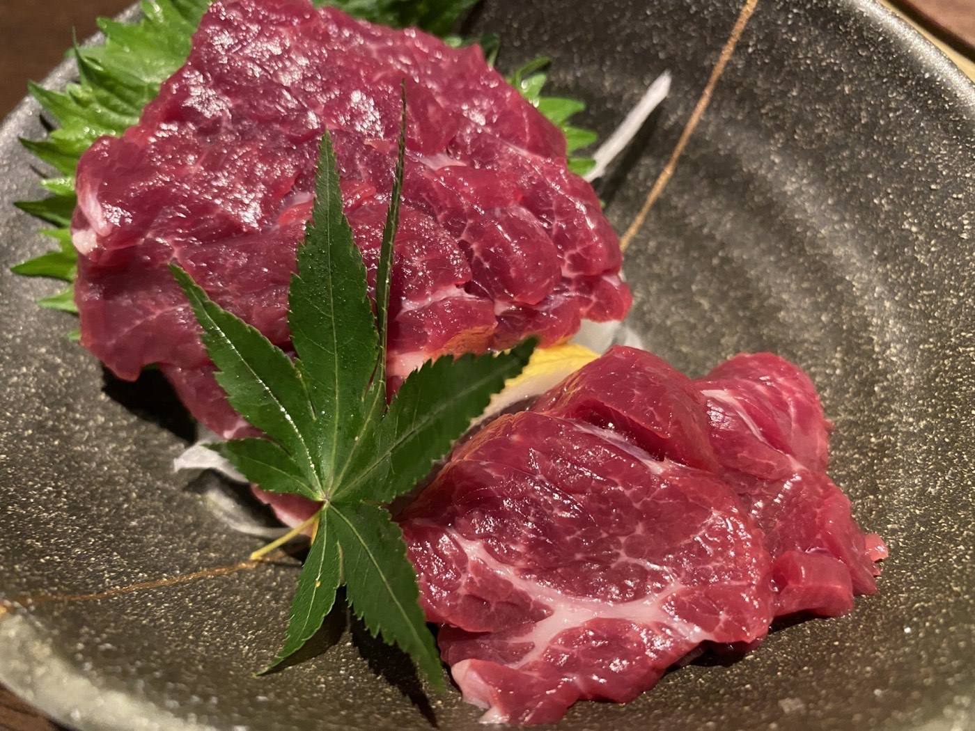 basashi, lean horse sashimi