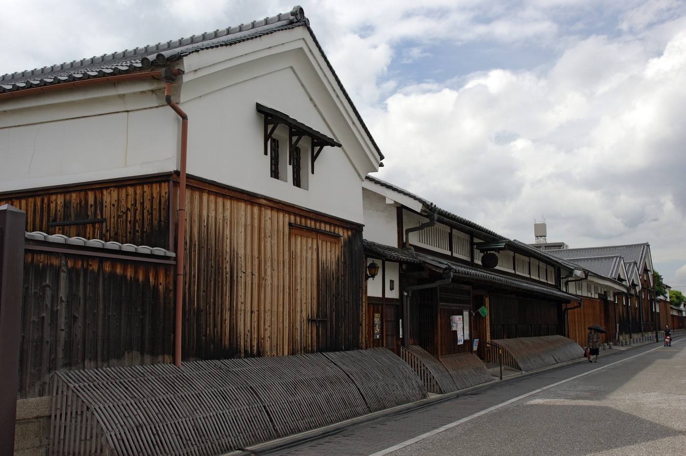 the plastered sake warehouses of Fushimi in Kyoto
