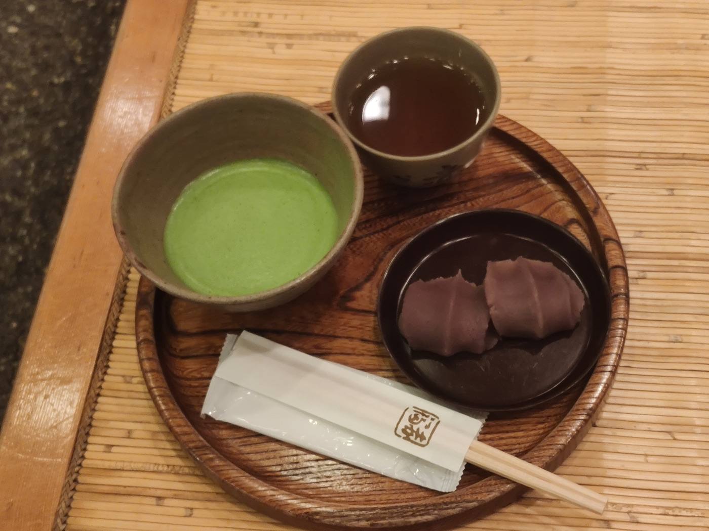 akafuku mochi with sweet red bean
