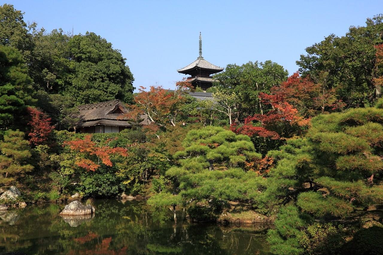 the five-storey pagoda of Ninnaji