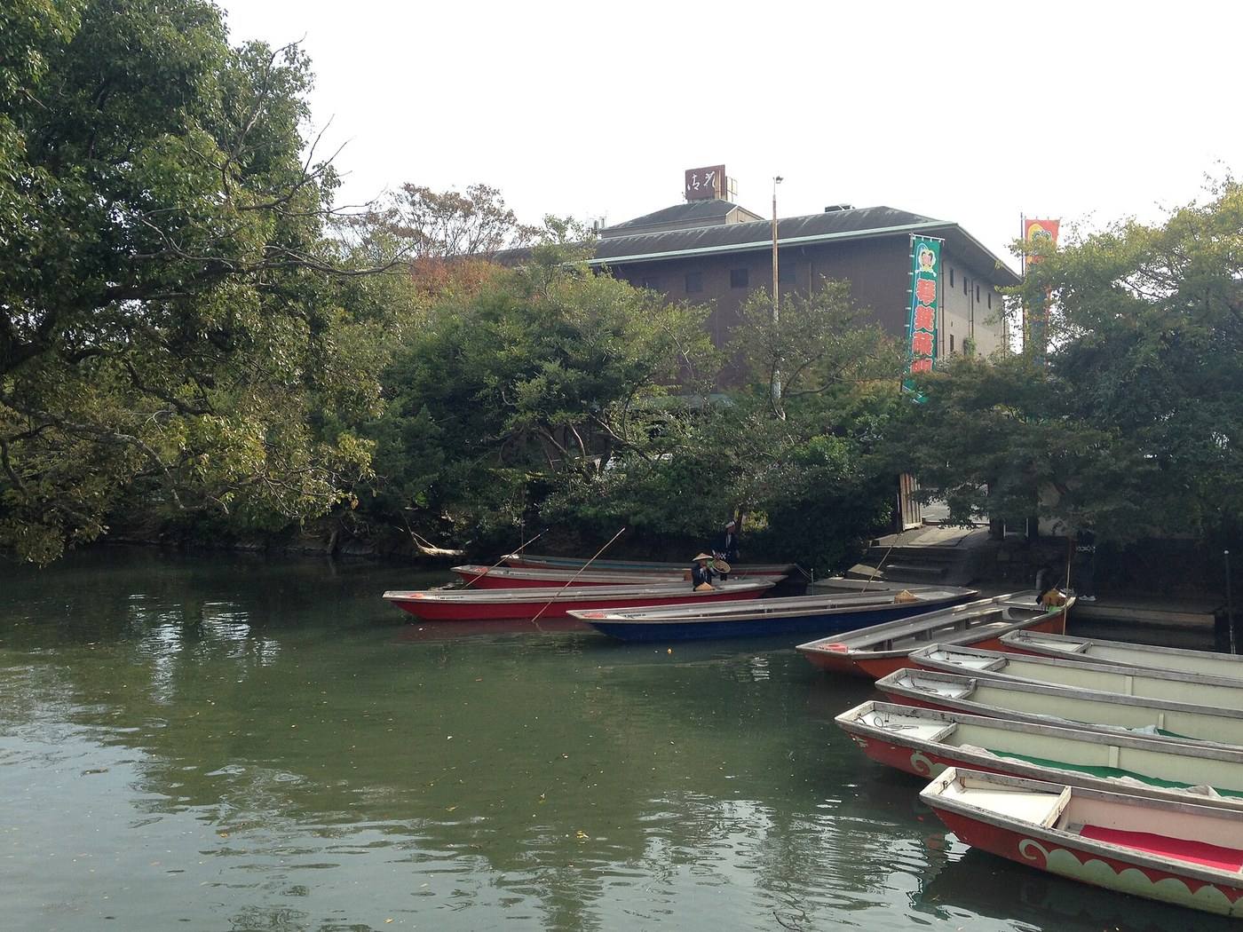 a river boat on a quiet canal