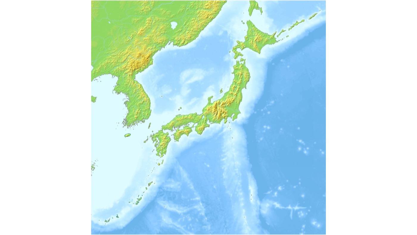 a map view of the Japanese islands