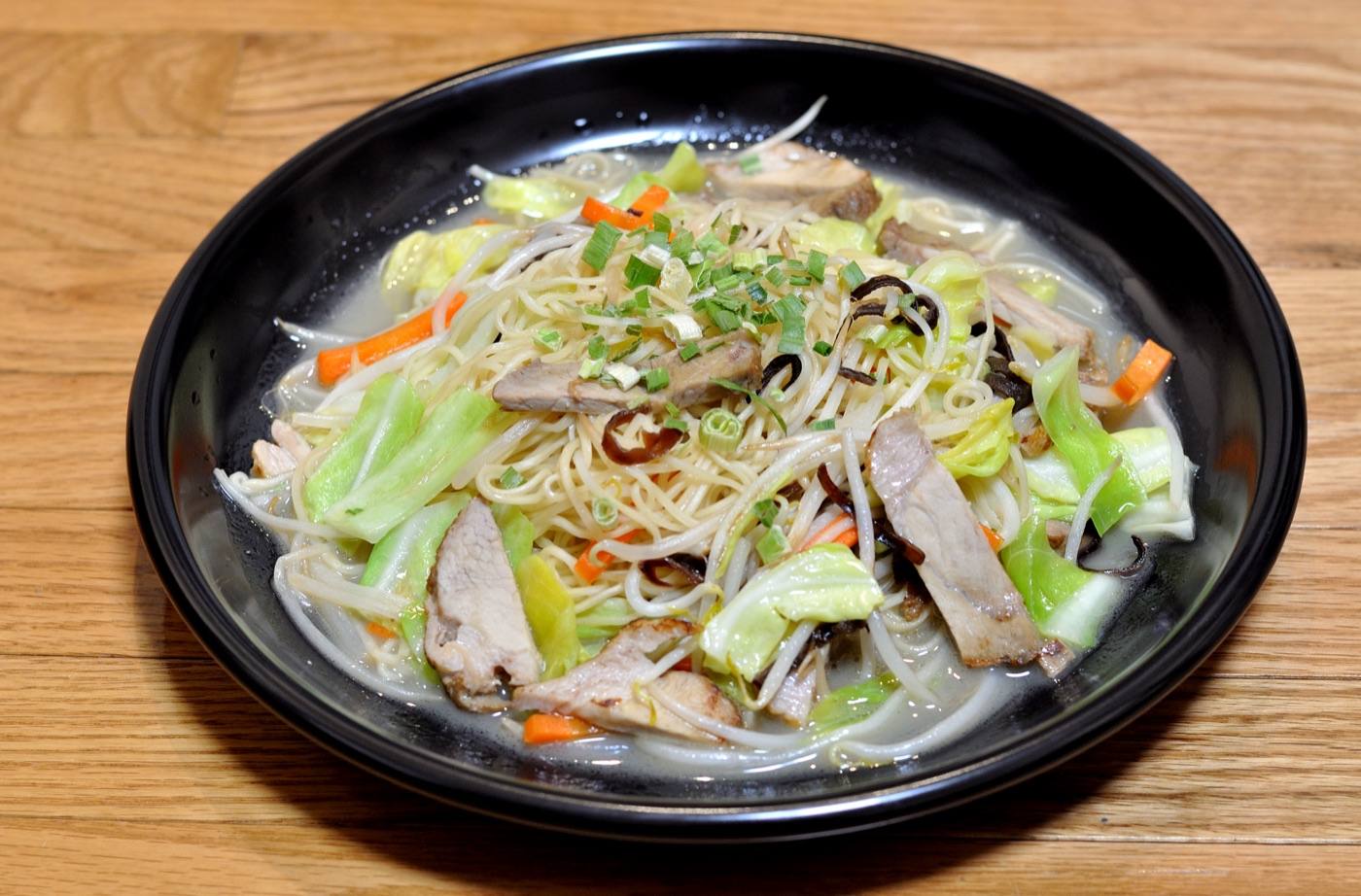 yaki ramen at a street stall