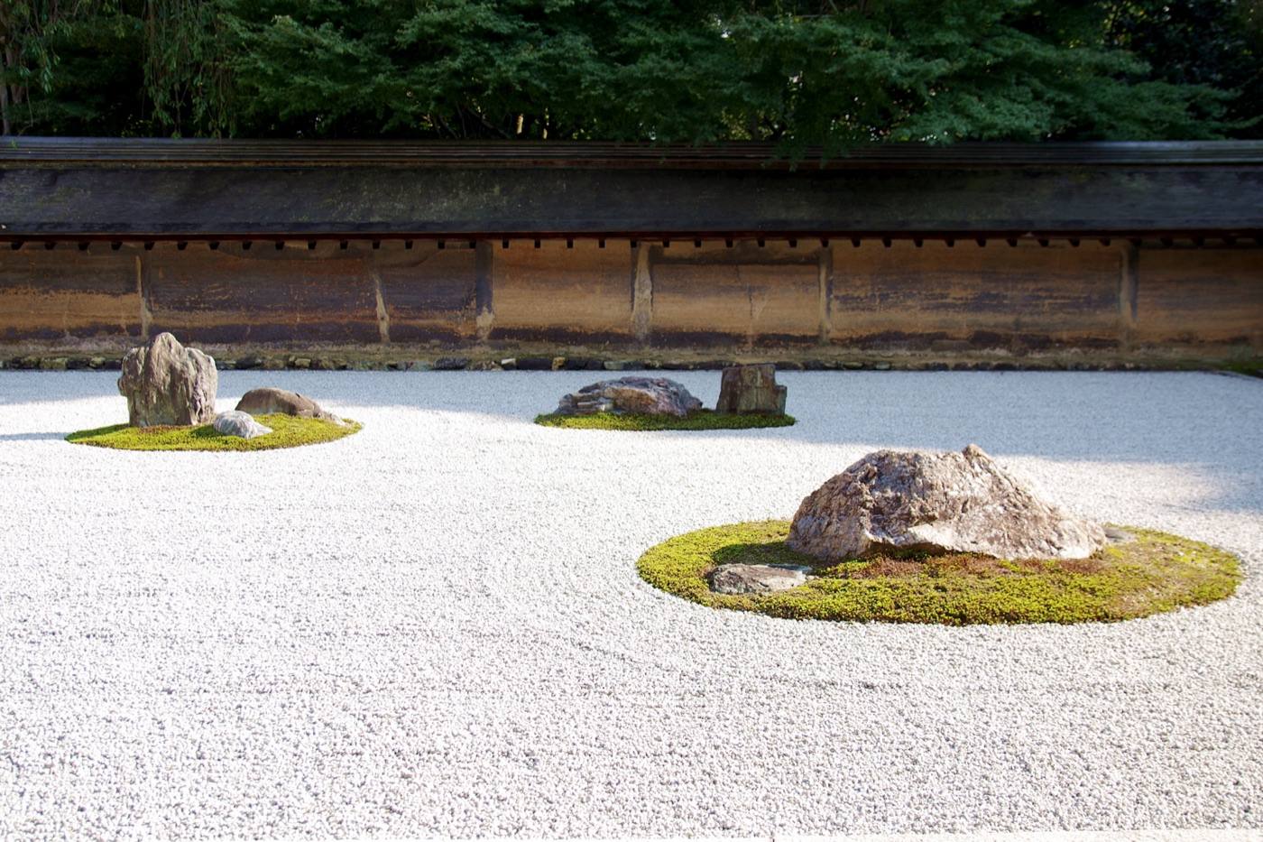 the rock garden of Ryoanji