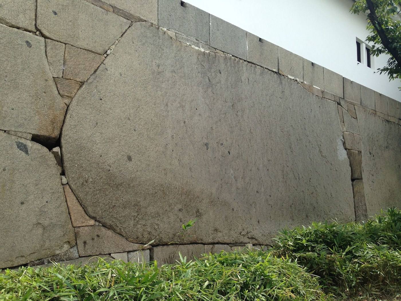 the Takoishi, the largest stone in the wall of Osaka Castle
