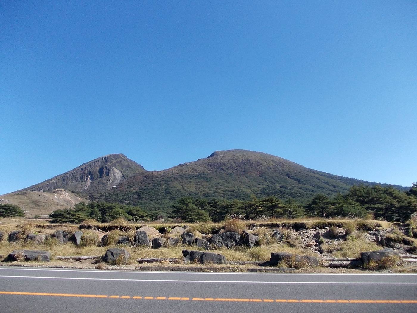 the Kirishima mountains