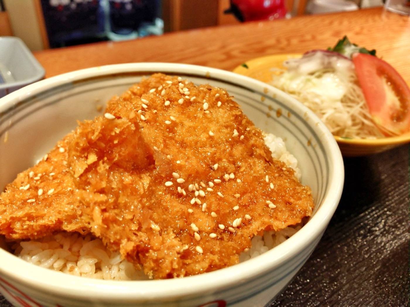 Niigata tare-katsu don, sauce-dipped pork cutlet on rice