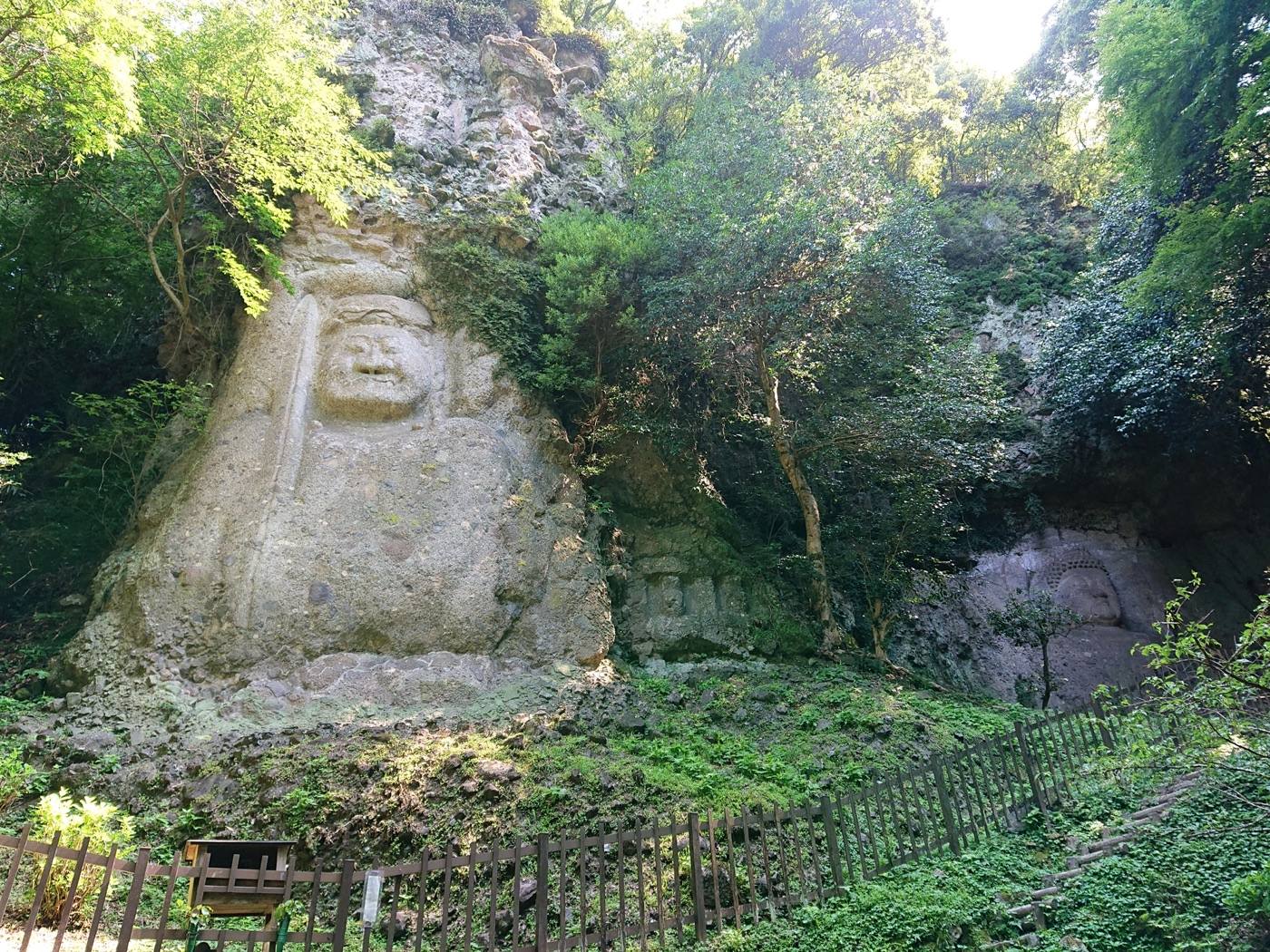 the cliff Buddhas of Kunisaki