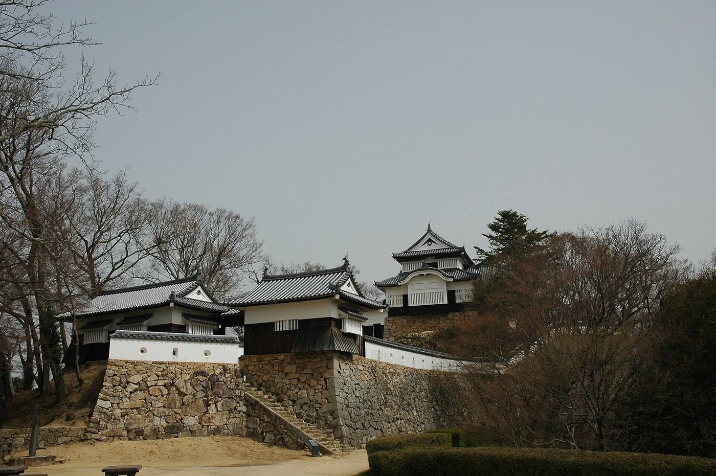Bitchu Matsuyama Castle on its mountain ridge