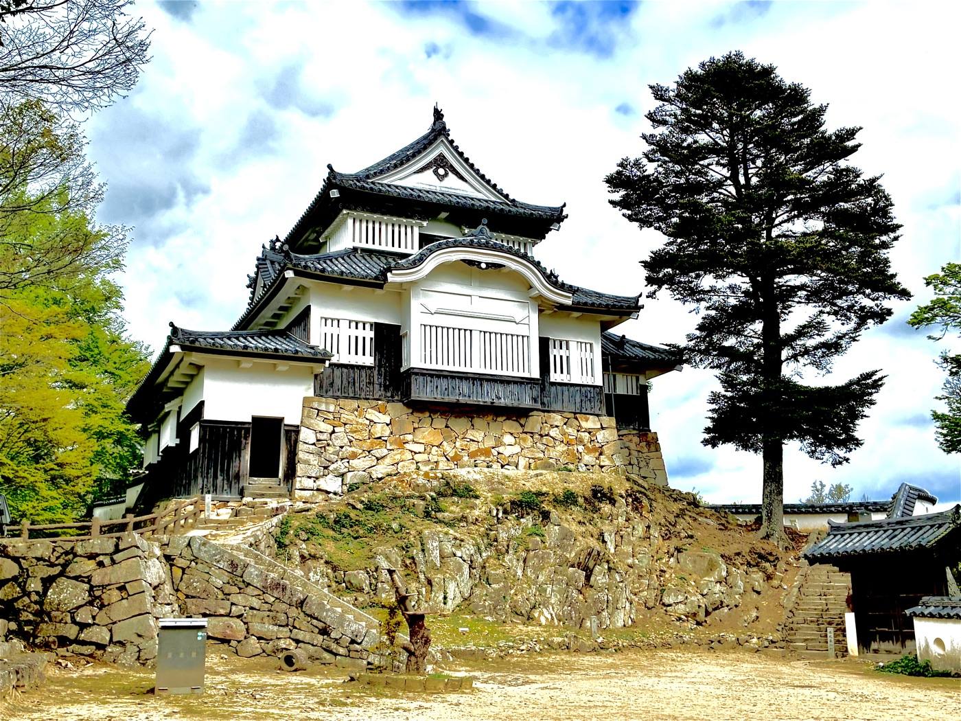 Bitchu Matsuyama Castle on its mountain ridge