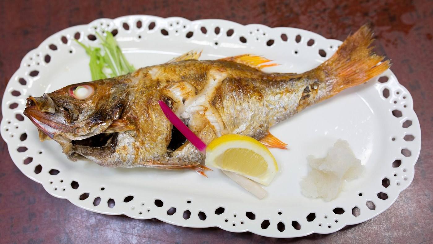 salt-grilled blackthroat seaperch