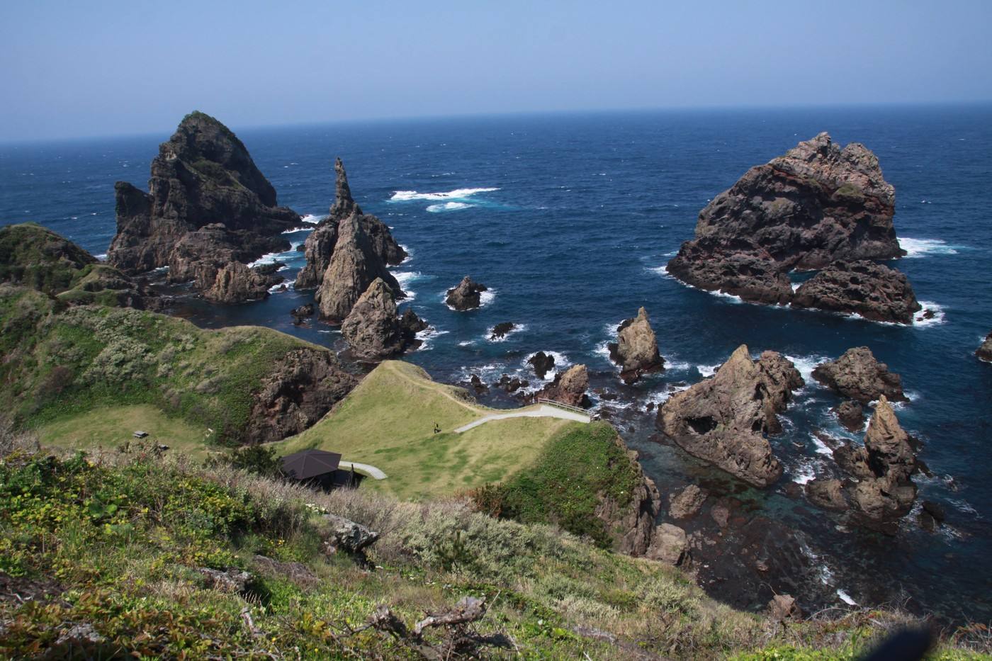 the sea stacks of the Kuniga coast in the Oki Islands