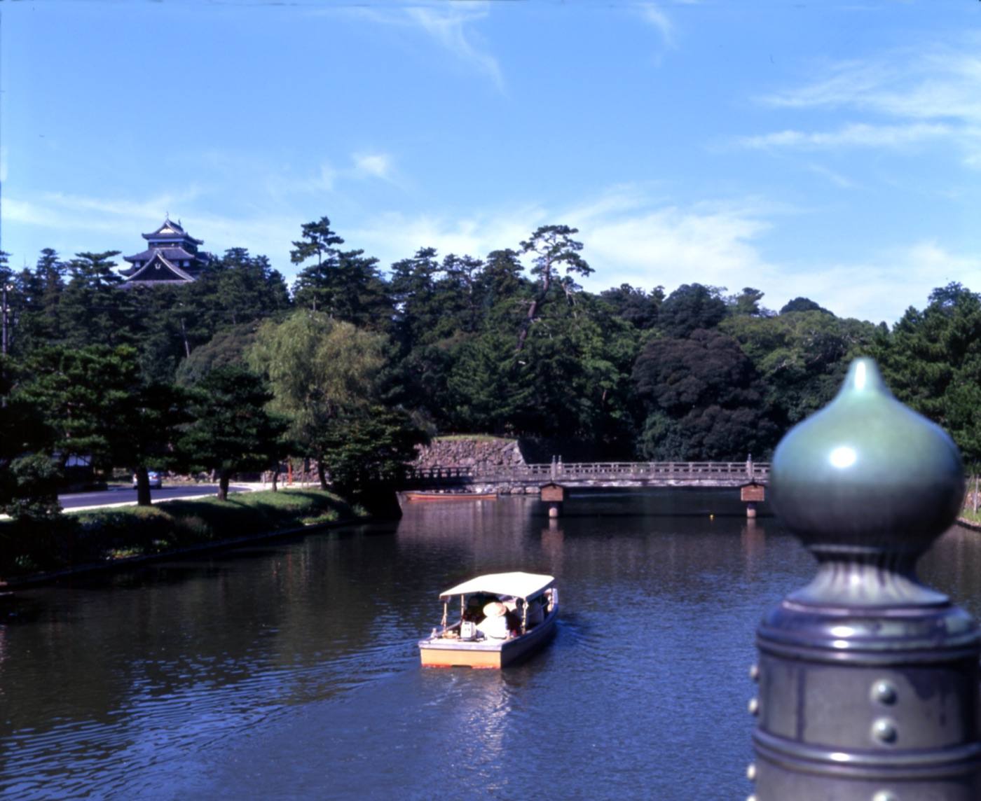 a low bridge on the Horikawa canal boat route