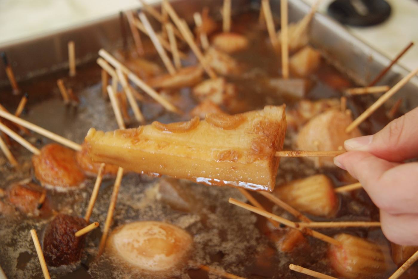 Shizuoka oden on skewers