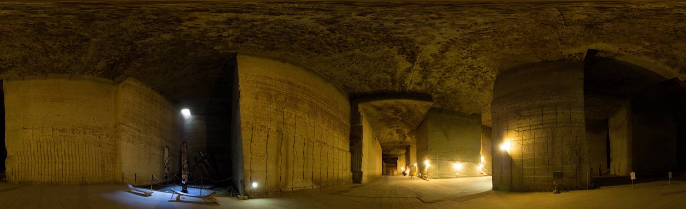 the underground quarry at Oya