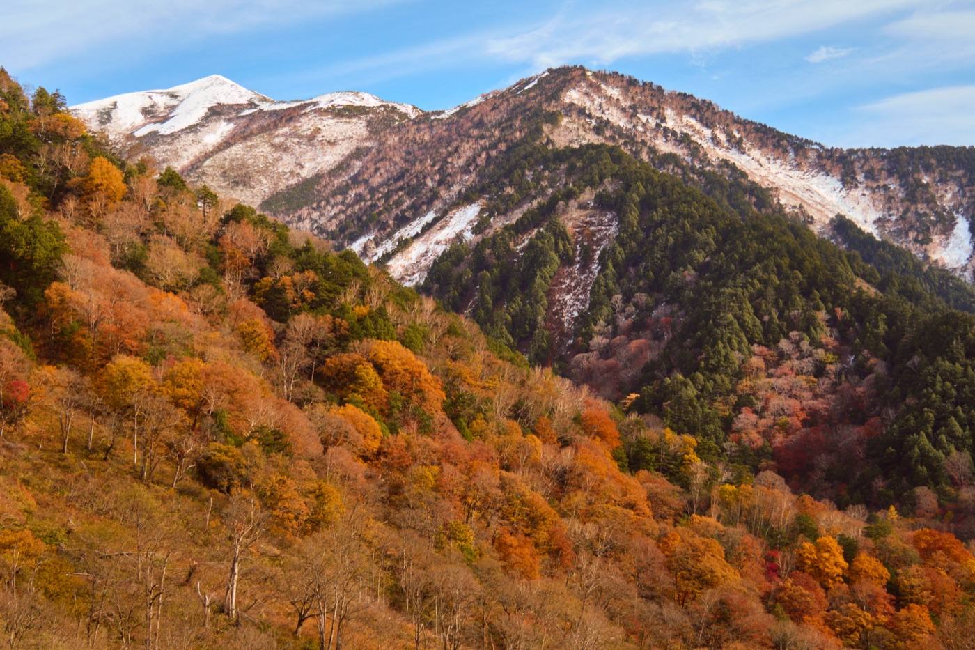 autumn colour in the Tateyama Kurobe mountains