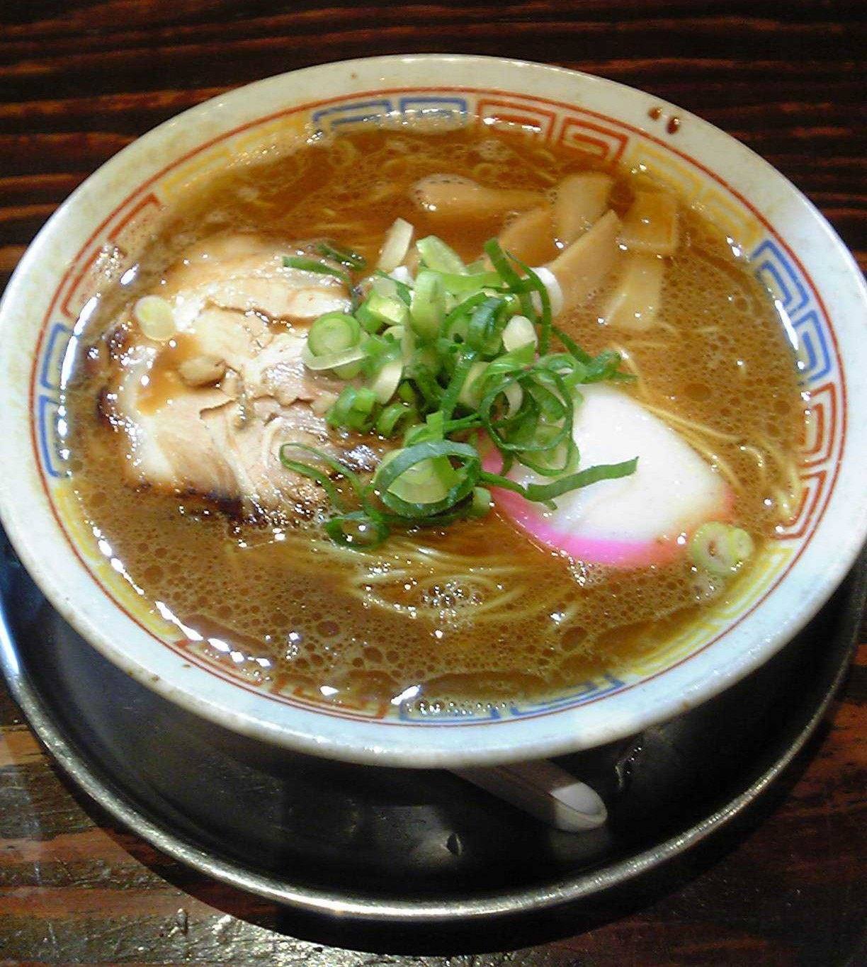 Wakayama ramen in a pork and soy broth