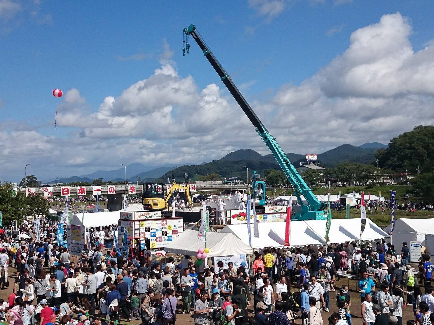 the imoni festival on the riverbank